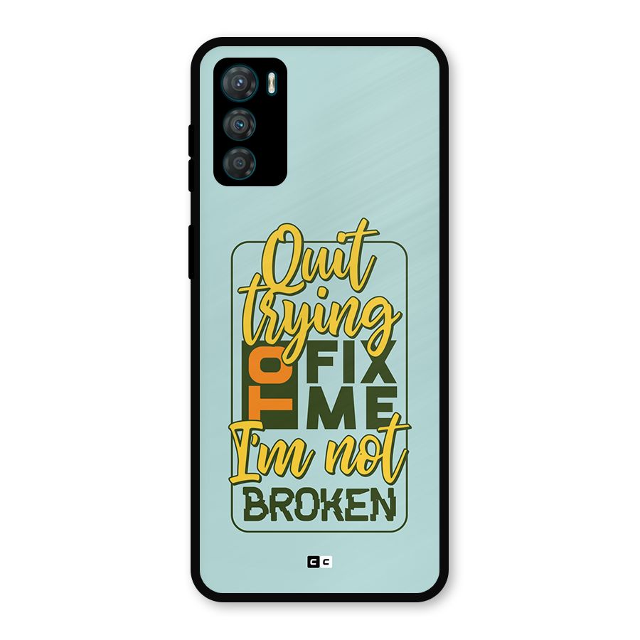 Not Broken Metal Back Case for Moto G42