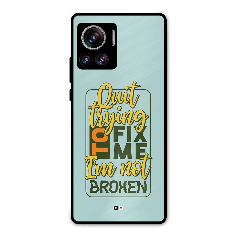 Not Broken Metal Back Case for Motorola Edge 30 Ultra