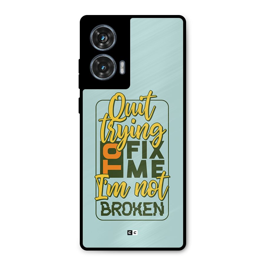 Not Broken Metal Back Case for Motorola Edge 50 Fusion