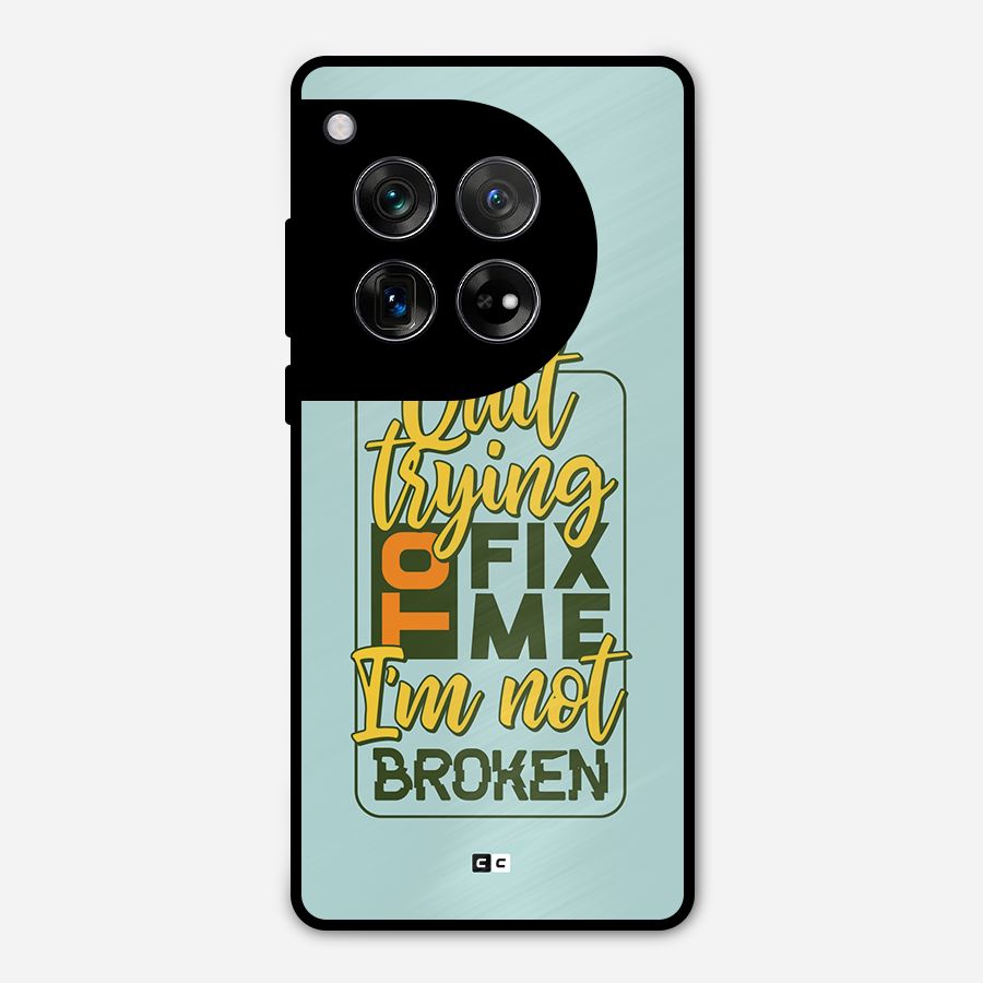 Not Broken Metal Back Case for OnePlus 12