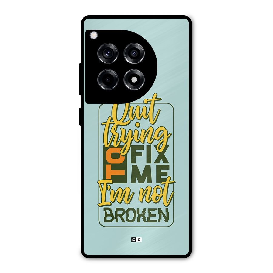 Not Broken Metal Back Case for OnePlus 12R