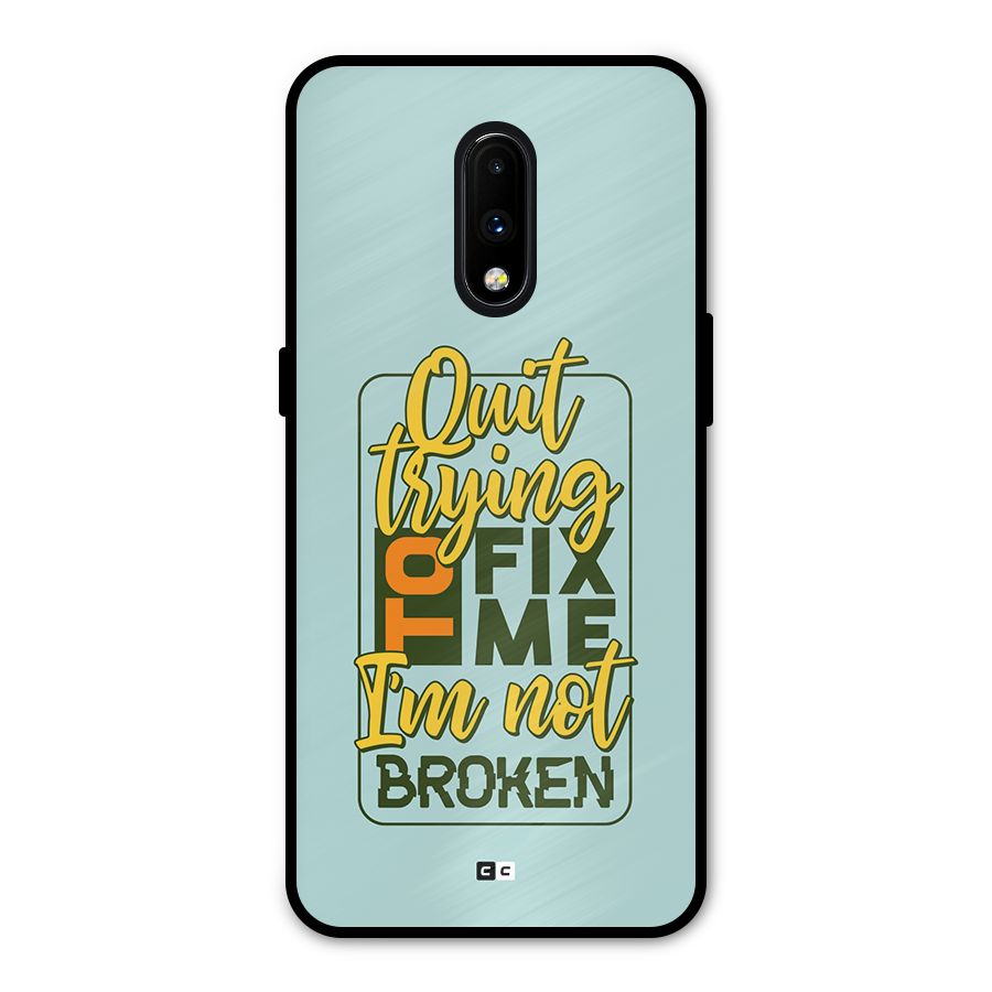 Not Broken Metal Back Case for OnePlus 7