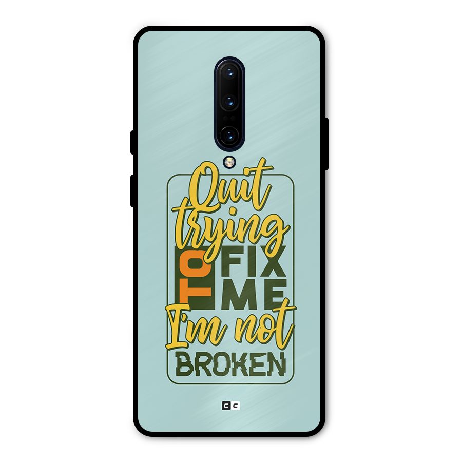 Not Broken Metal Back Case for OnePlus 7 Pro