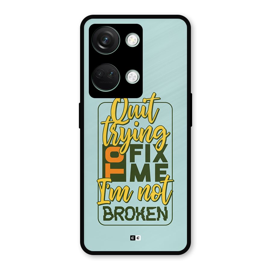 Not Broken Metal Back Case for OnePlus Nord 3