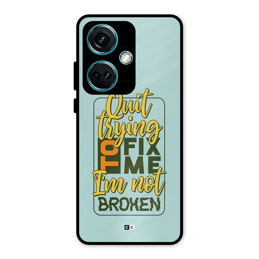 Not Broken Metal Back Case for OnePlus Nord CE 3 5G