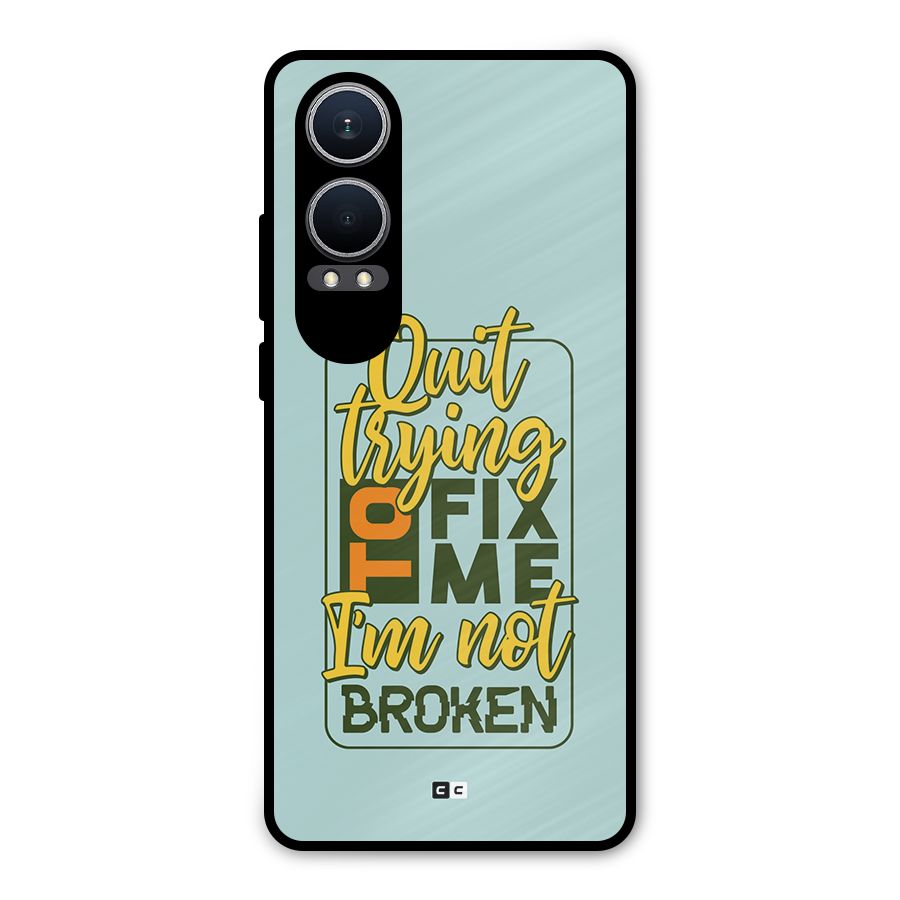 Not Broken Metal Back Case for OnePlus Nord CE4 Lite