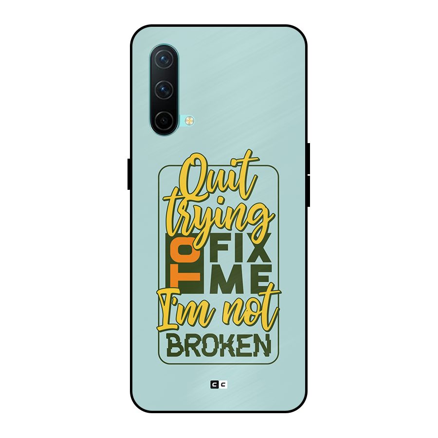 Not Broken Metal Back Case for OnePlus Nord CE 5G