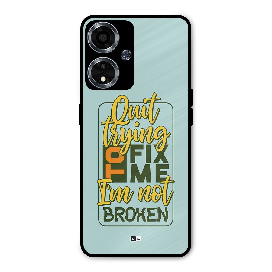 Not Broken Metal Back Case for Oppo A59