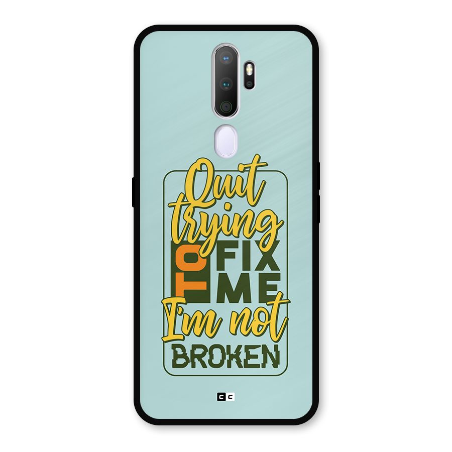 Not Broken Metal Back Case for Oppo A9 (2020)