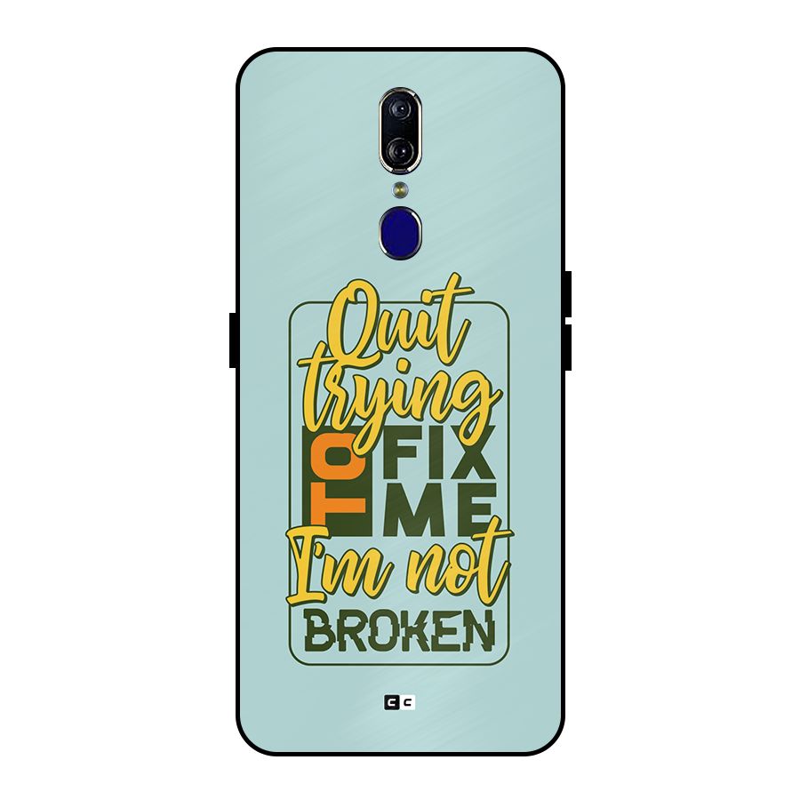 Not Broken Metal Back Case for Oppo F11