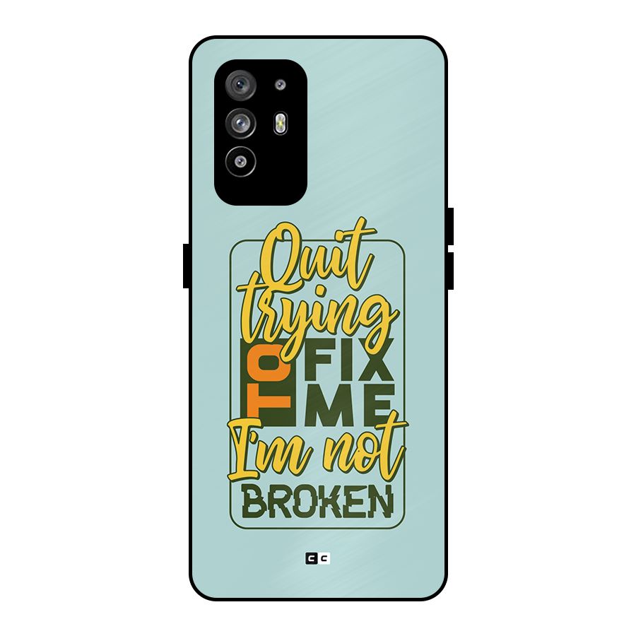 Not Broken Metal Back Case for Oppo F19 Pro Plus 5G