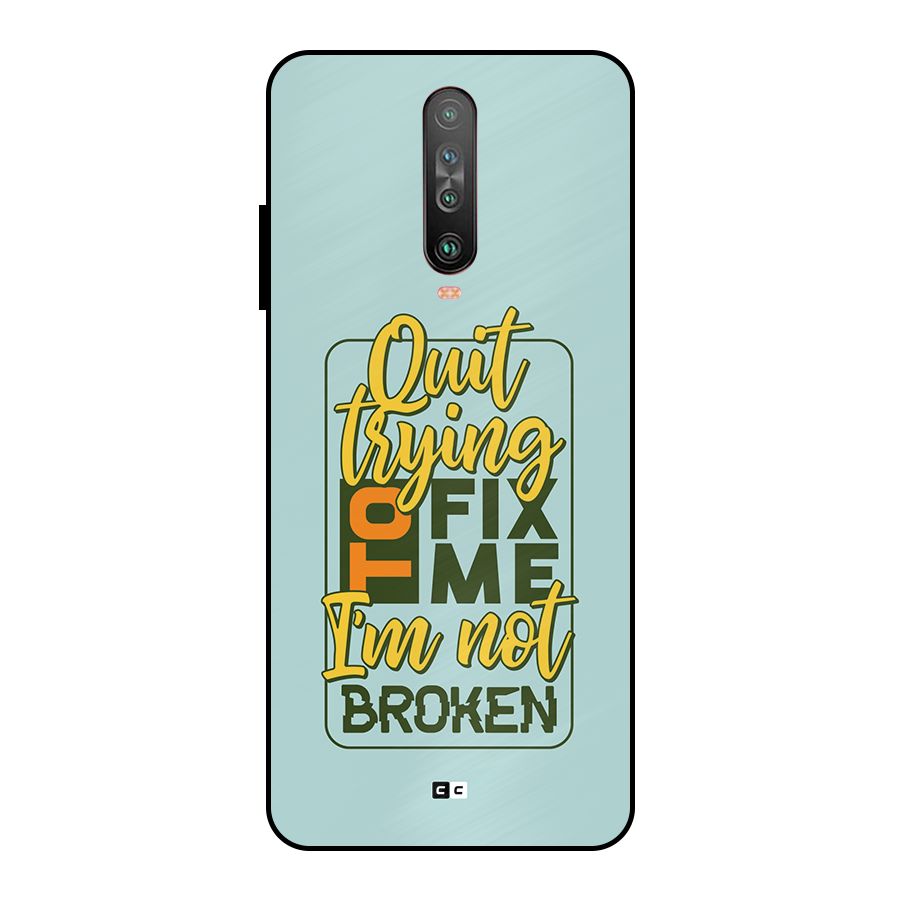 Not Broken Metal Back Case for Poco X2