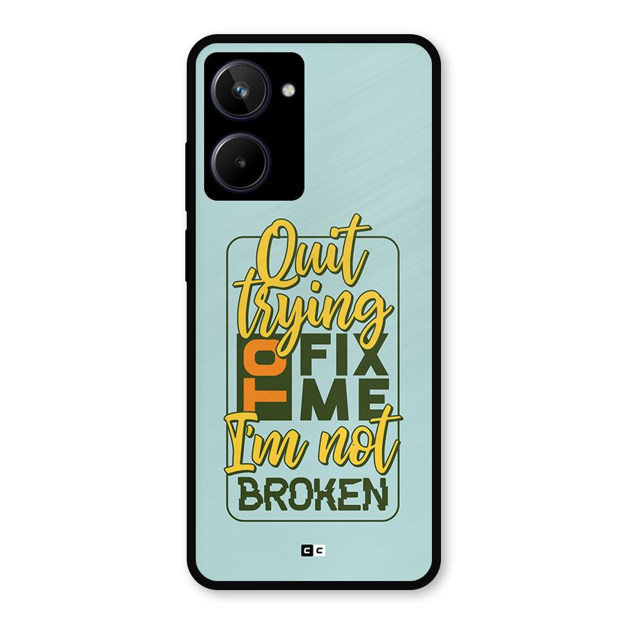 Not Broken Metal Back Case for Realme 10