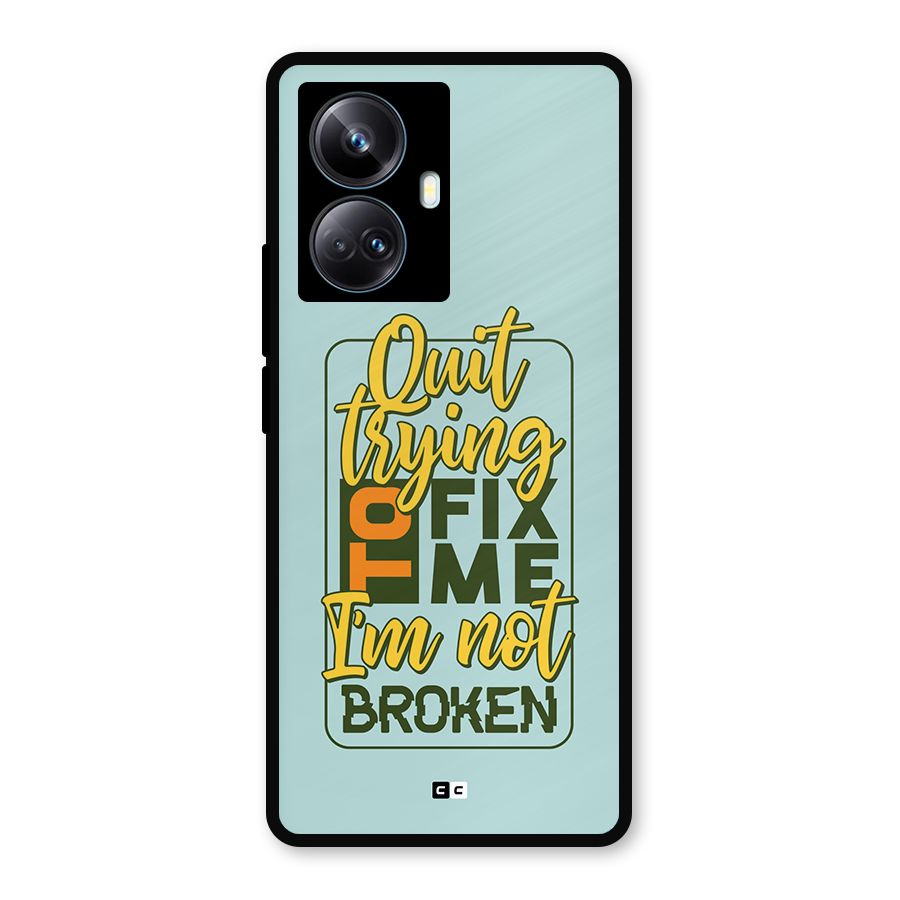 Not Broken Metal Back Case for Realme 10 Pro Plus