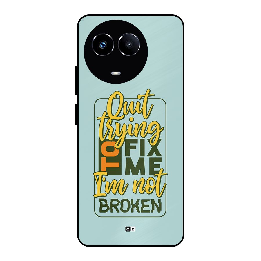 Not Broken Metal Back Case for Realme 11X