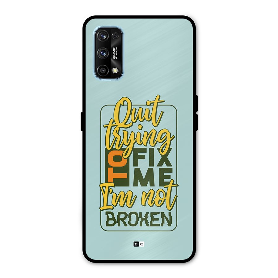 Not Broken Metal Back Case for Realme 7 Pro