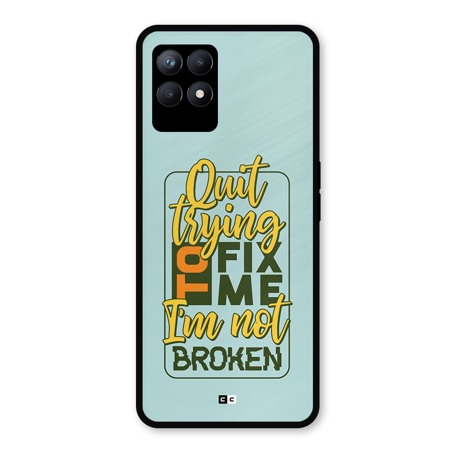 Not Broken Metal Back Case for Realme Narzo 50