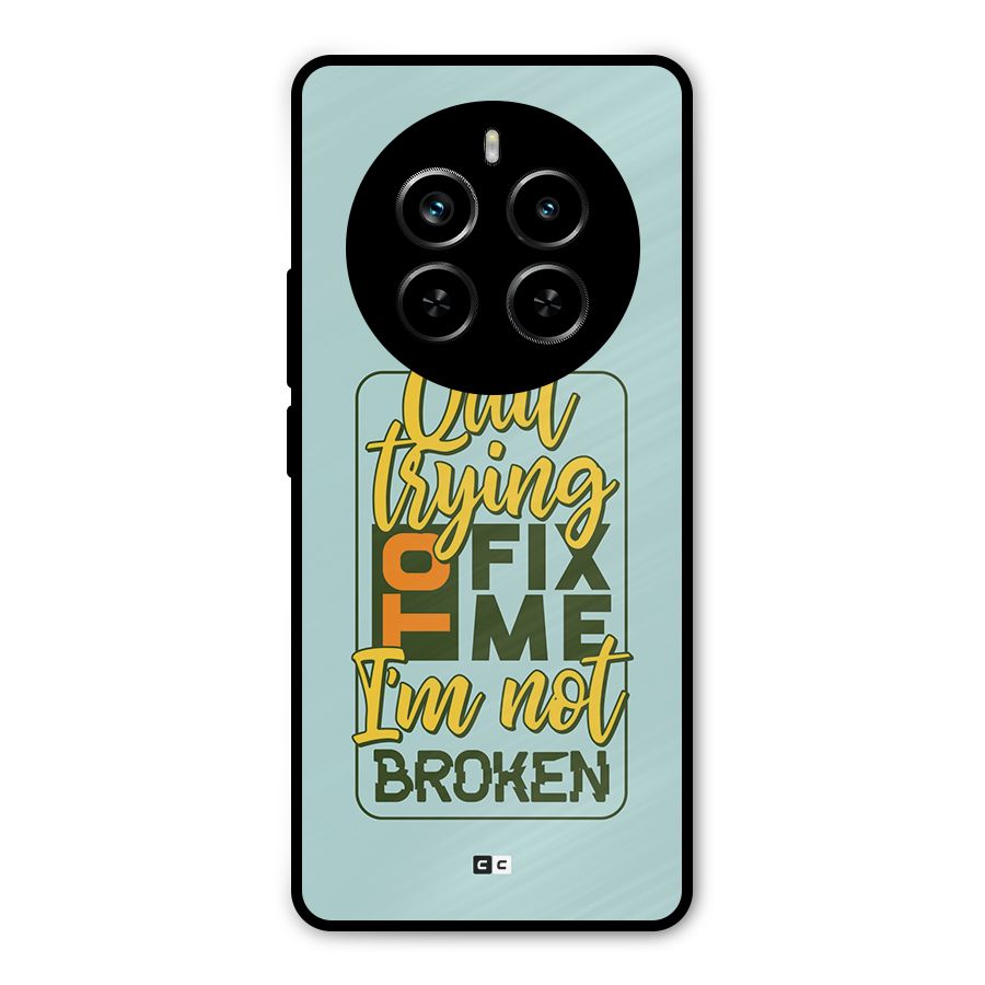 Not Broken Metal Back Case for Realme P1 Pro