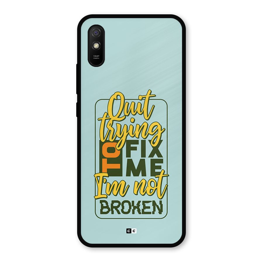 Not Broken Metal Back Case for Redmi 9i