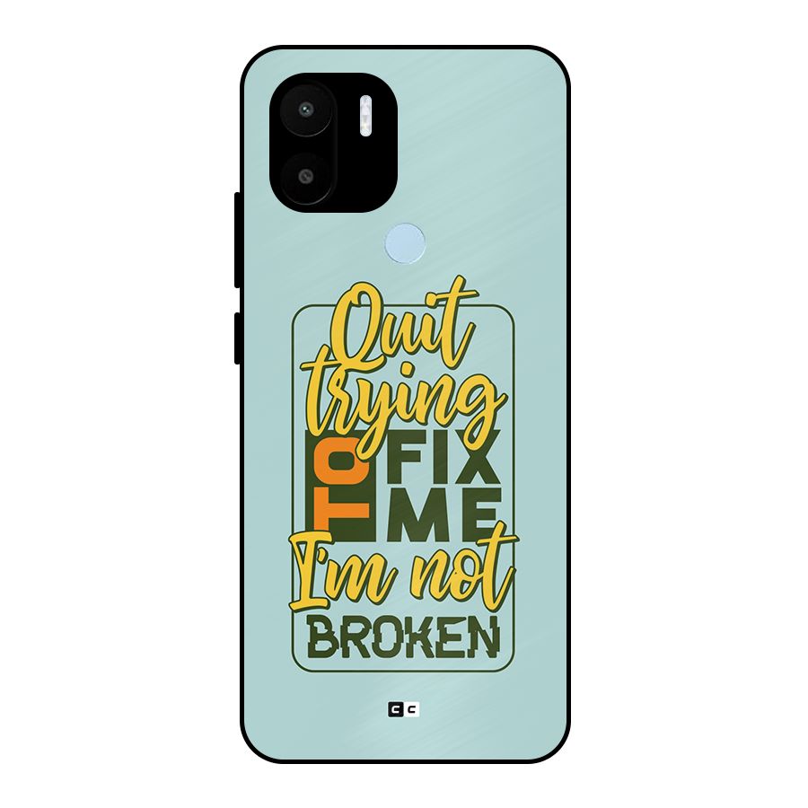 Not Broken Metal Back Case for Redmi A2 Plus