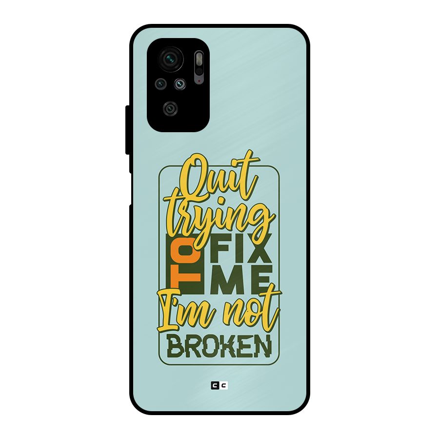 Not Broken Metal Back Case for Redmi Note 10S