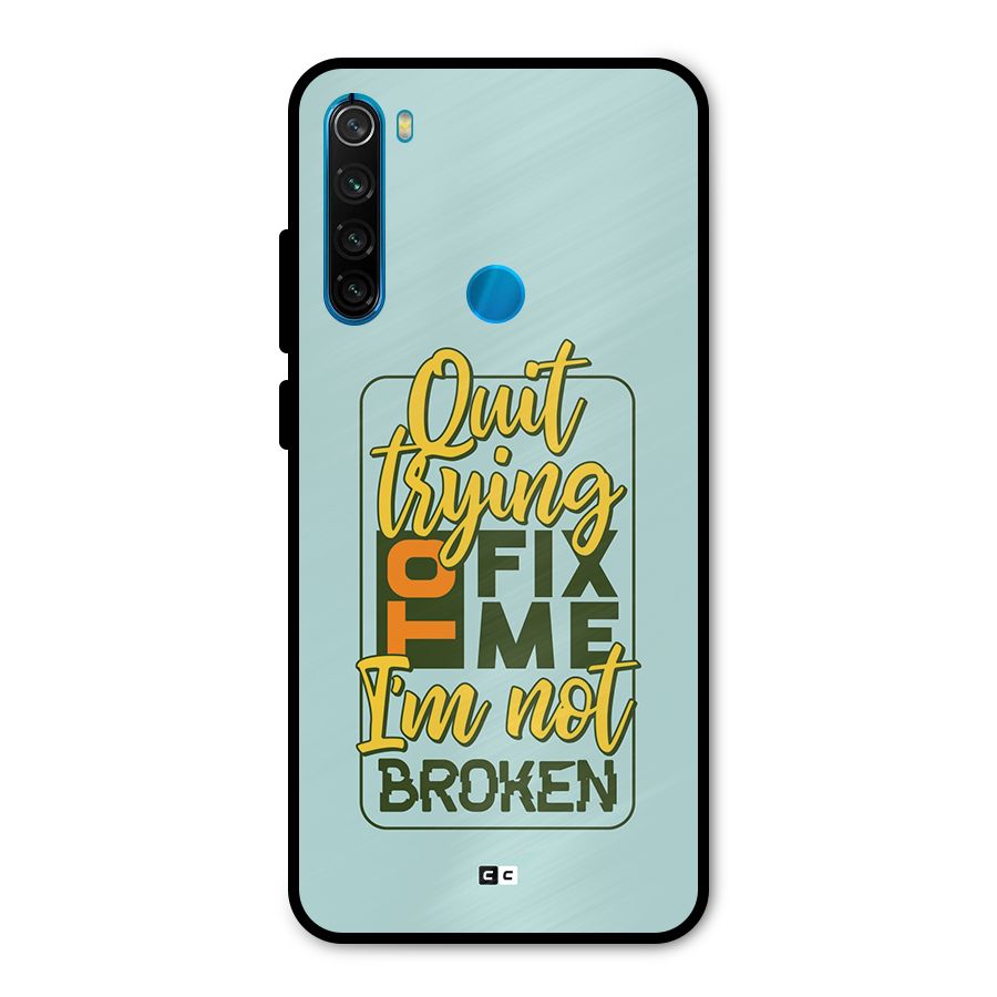 Not Broken Metal Back Case for Redmi Note 8