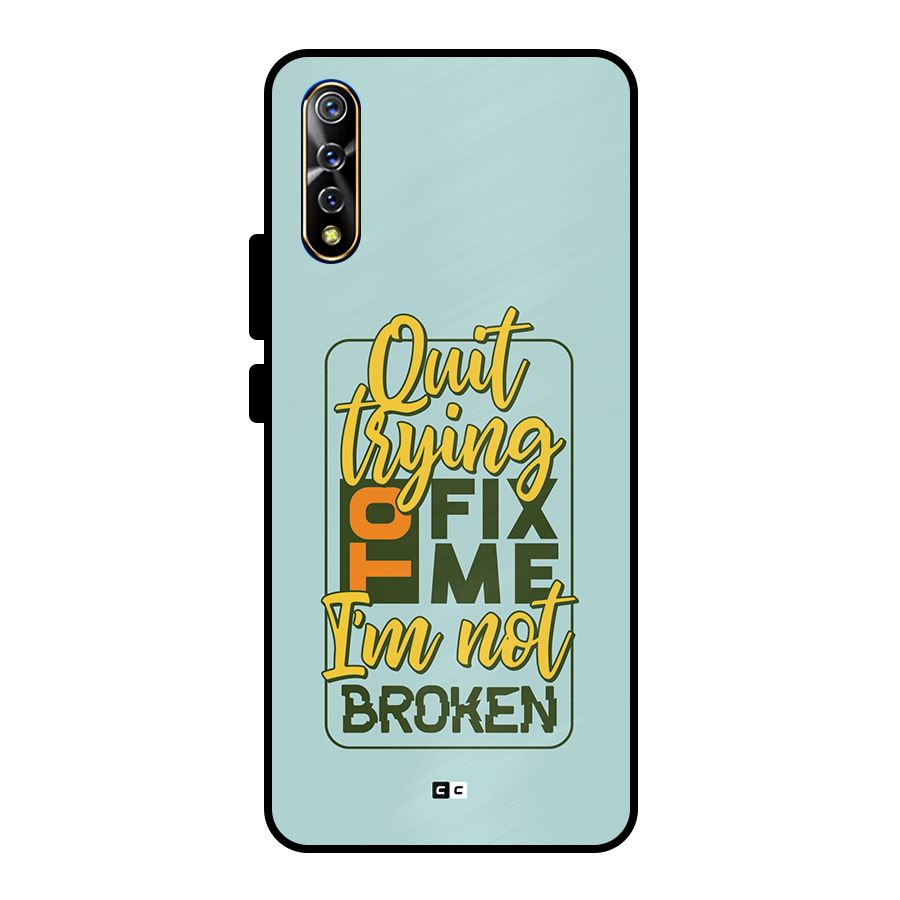 Not Broken Metal Back Case for Vivo S1