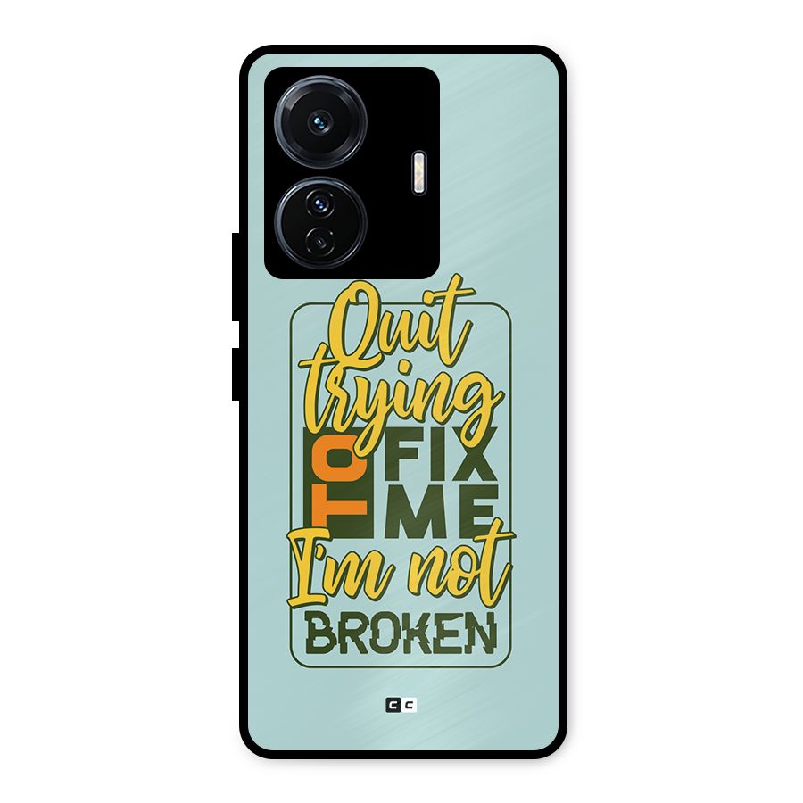 Not Broken Metal Back Case for Vivo T1 Pro