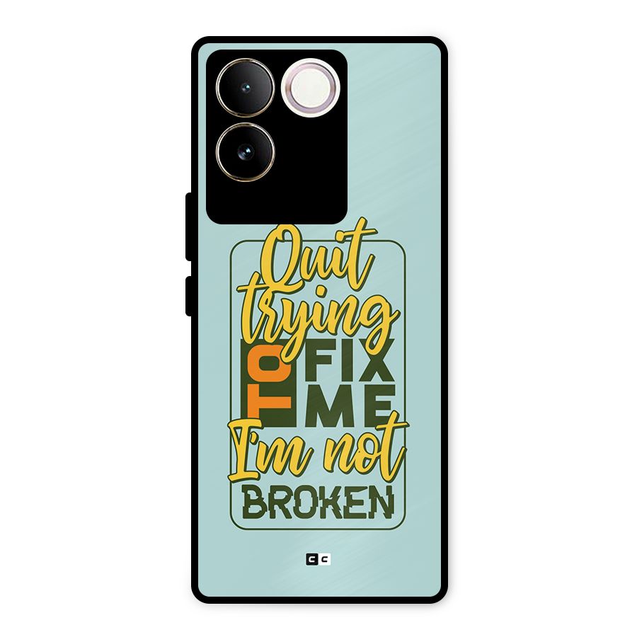 Not Broken Metal Back Case for Vivo T2 Pro