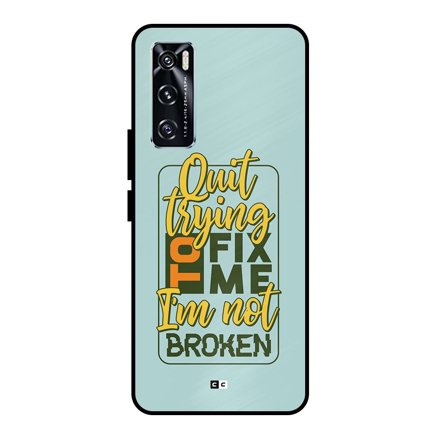 Not Broken Metal Back Case for Vivo V20 SE