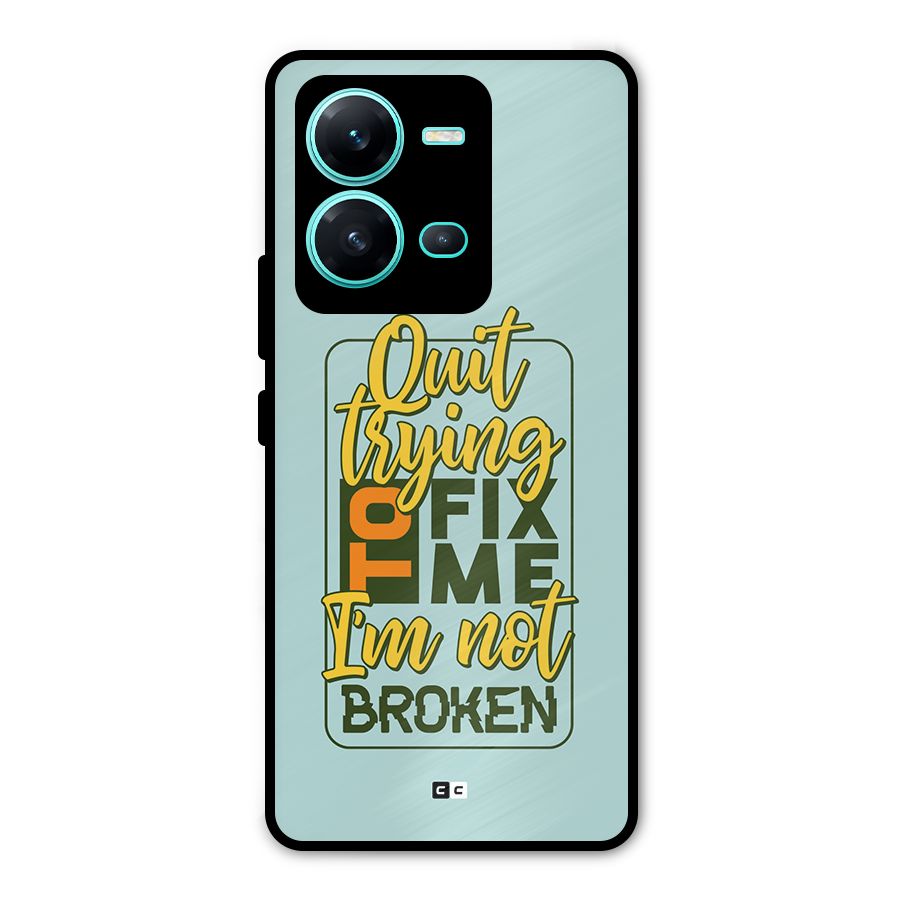 Not Broken Metal Back Case for Vivo V25