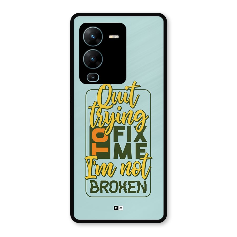 Not Broken Metal Back Case for Vivo V25 Pro