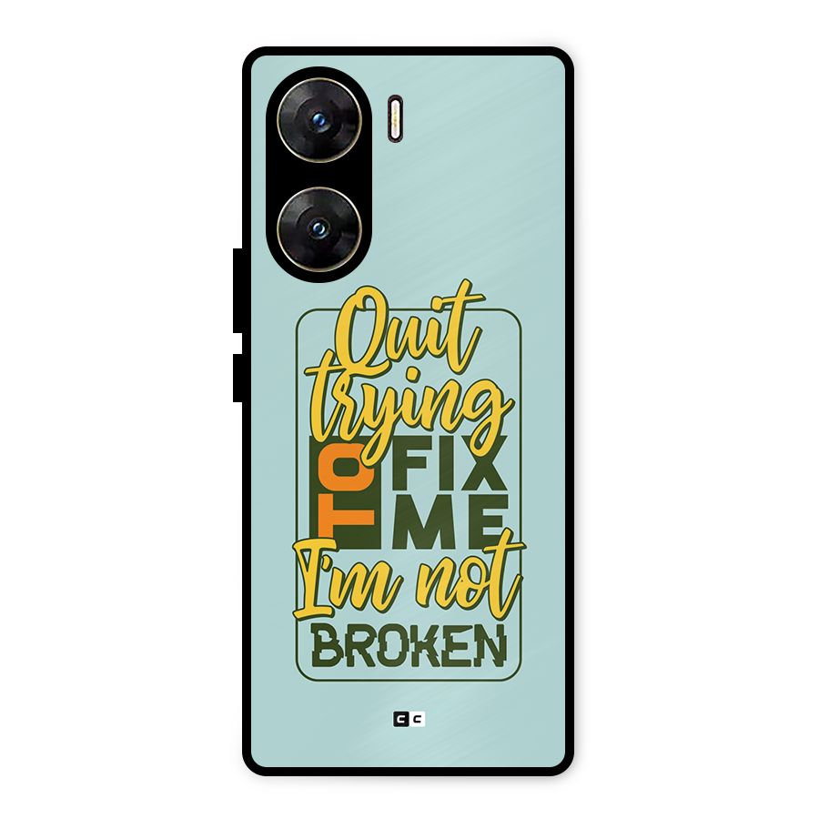 Not Broken Metal Back Case for Vivo V29e