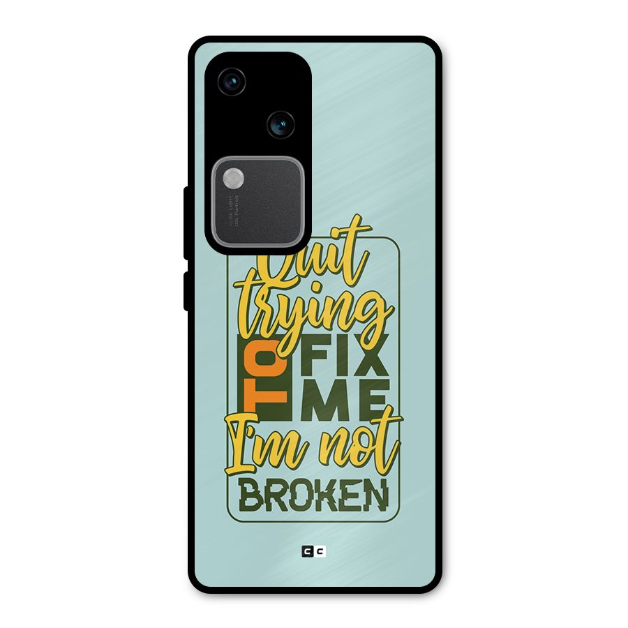 Not Broken Metal Back Case for Vivo V30