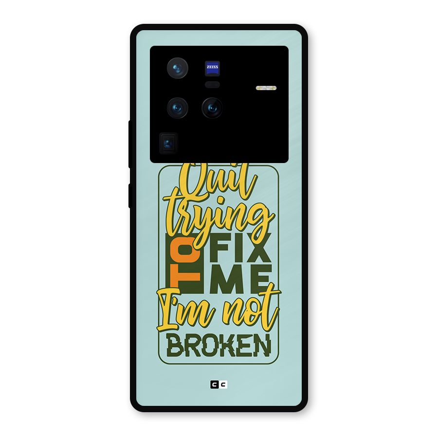 Not Broken Metal Back Case for Vivo X80 Pro
