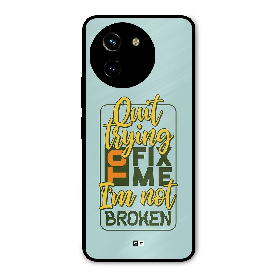 Not Broken Metal Back Case for Vivo Y200i