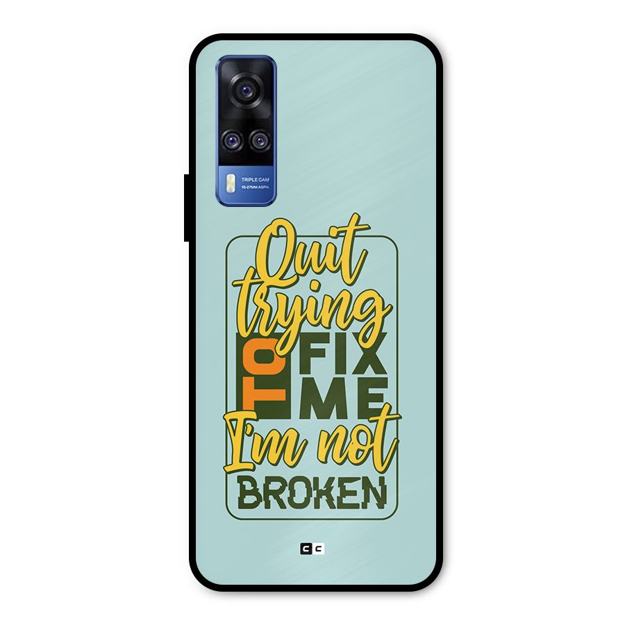 Not Broken Metal Back Case for Vivo Y31