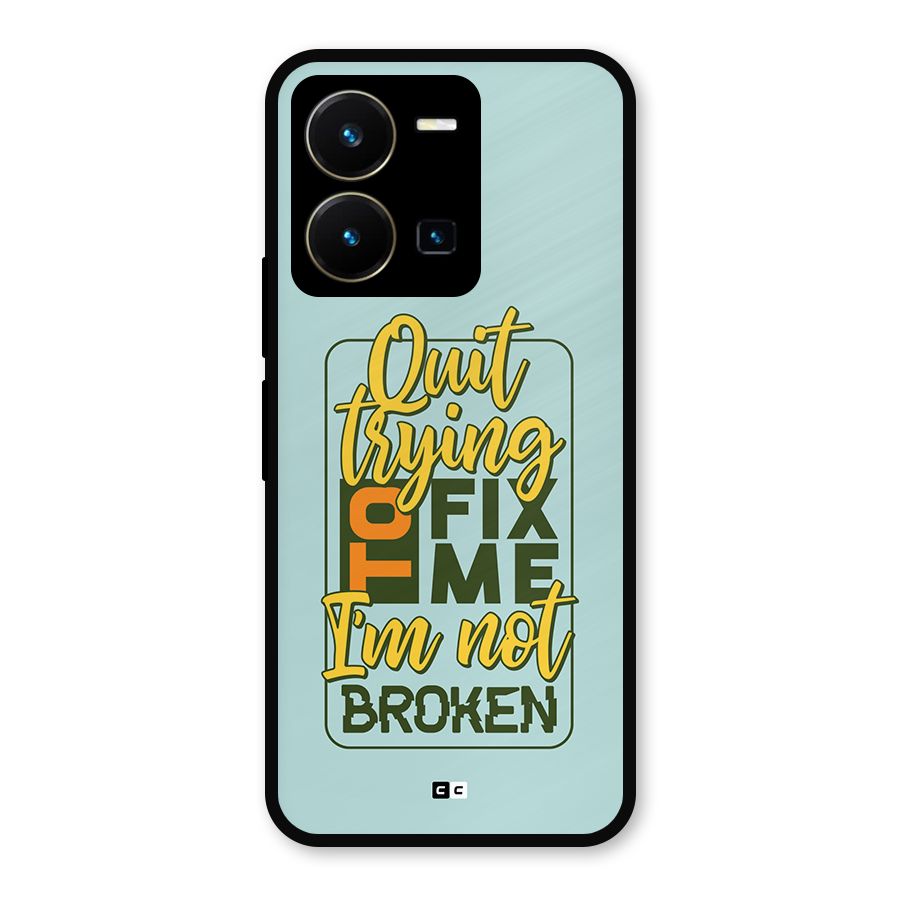 Not Broken Metal Back Case for Vivo Y35