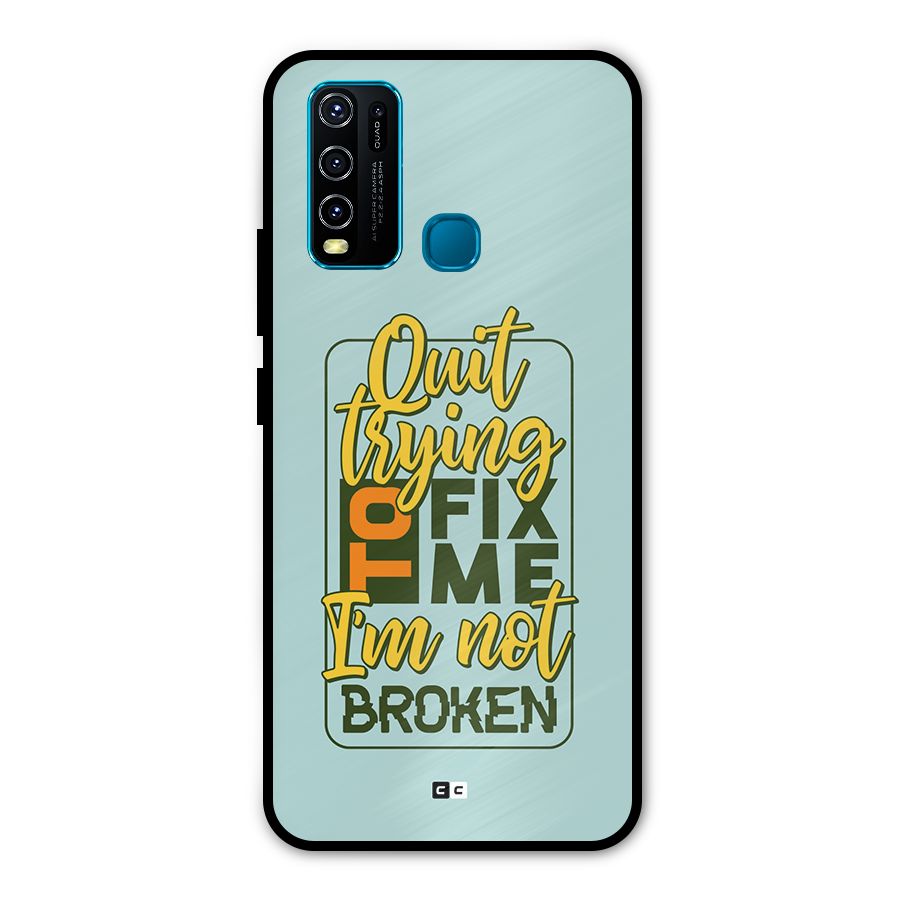 Not Broken Metal Back Case for Vivo Y50