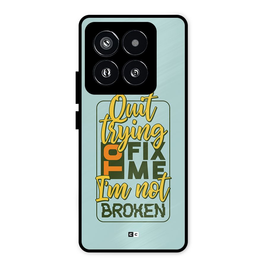 Not Broken Metal Back Case for Xiaomi 14 Pro