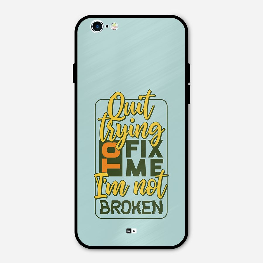 Not Broken Metal Back Case for iPhone 6 6s