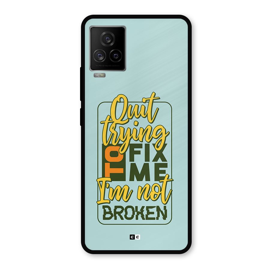 Not Broken Metal Back Case for iQOO 7 Legend 5G
