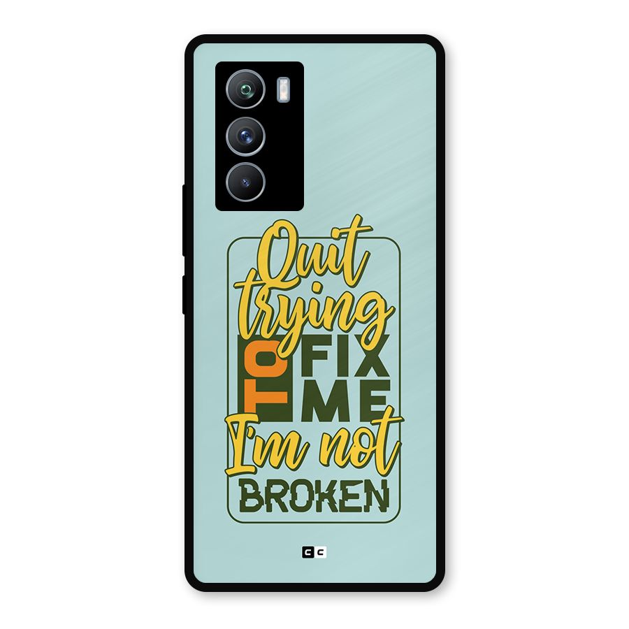 Not Broken Metal Back Case for iQOO 9 SE