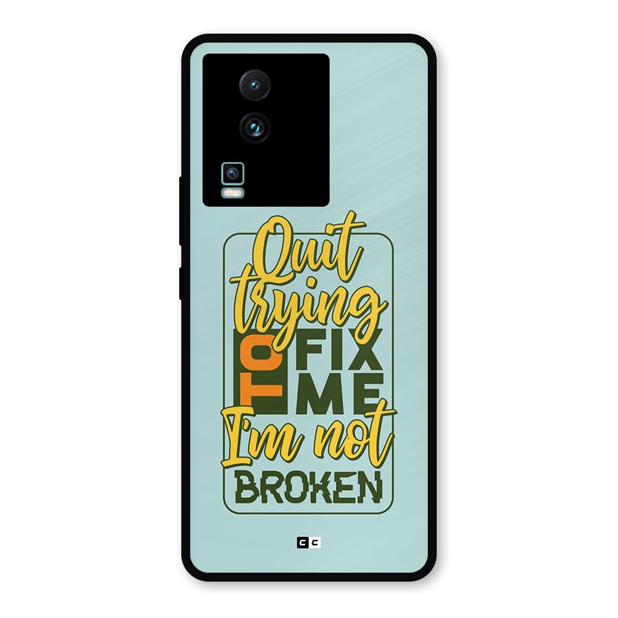 Not Broken Metal Back Case for iQOO Neo 7