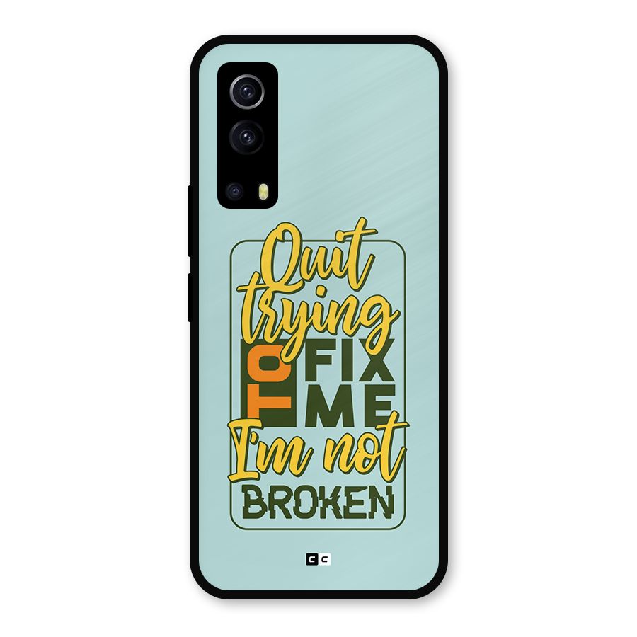 Not Broken Metal Back Case for iQOO Z3