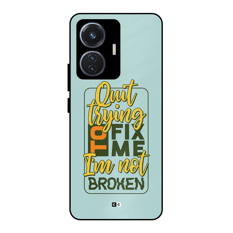 Not Broken Metal Back Case for iQOO Z6 44W