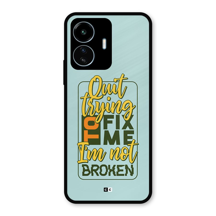 Not Broken Metal Back Case for vivo iQOO Z6 Lite 5G