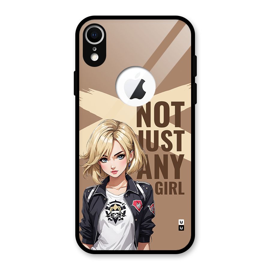 Not Just Any Glass Back Case for iPhone XR Logo Cut
