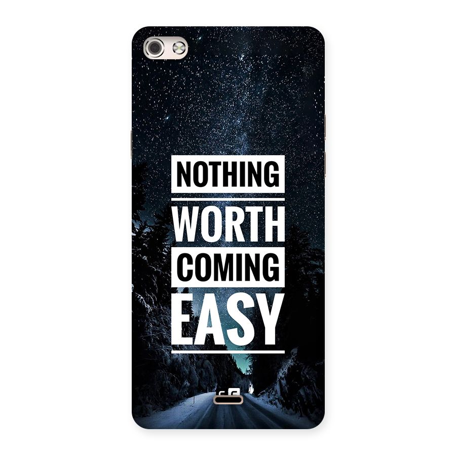 Nothing Worth Easy Back Case for Canvas Silver 5
