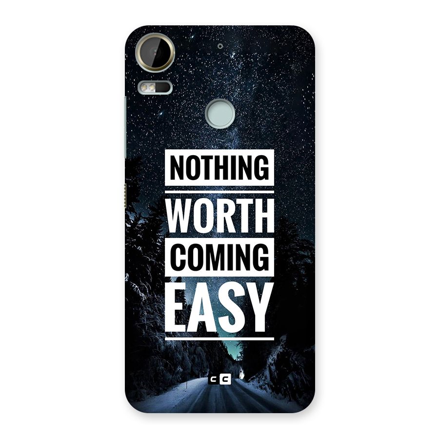 Nothing Worth Easy Back Case for Desire 10 Pro